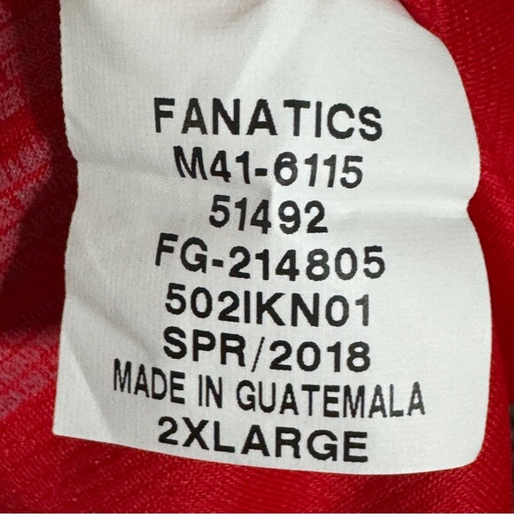 NBA Rockets Gordon #10 Jersey | Fanatics 2XL Red - Picture 6 of 7